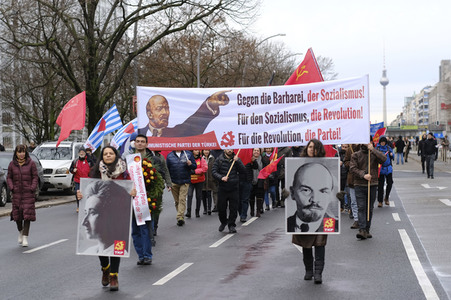 Demonstration zum Jahrestag der Ermordung von Liebknecht und Luxemburg in Berlin