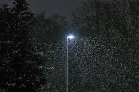 Schneefall in Hannover
