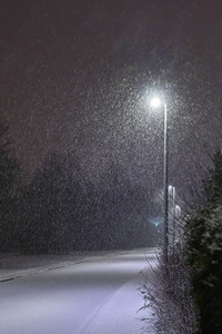Schneefall in Hannover