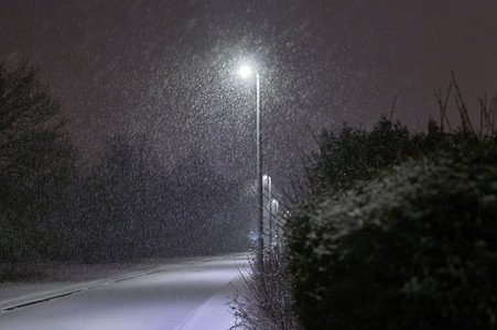 Schneefall in Hannover