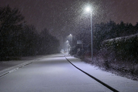 Schneefall in Hannover