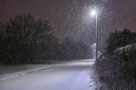 Schneefall in Hannover