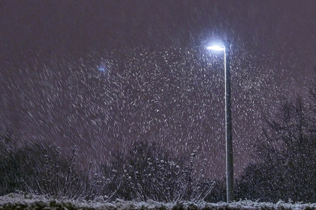 Schneefall in Hannover