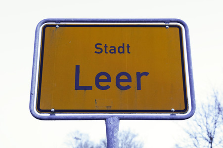 Ortstafel Stadt Leer