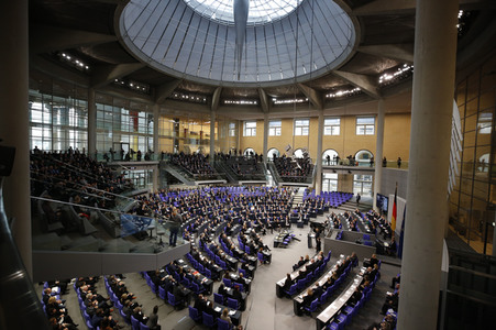 Gedenken des Deutschen Bundestages an die Opfer des Nationalsozialismus in Berlin