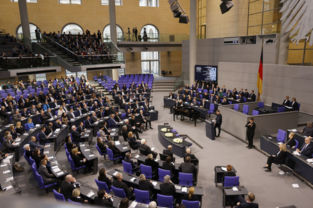 Gedenken des Deutschen Bundestages an die Opfer des Nationalsozialismus in Berlin