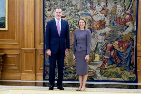 Empfang für Roberta Metsola in Madrid