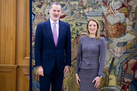 Empfang für Roberta Metsola in Madrid