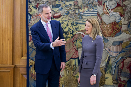 Empfang für Roberta Metsola in Madrid