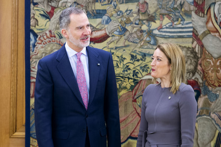 Empfang für Roberta Metsola in Madrid