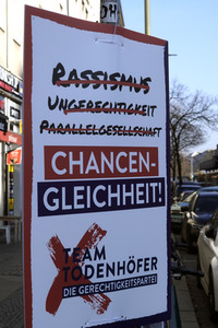 Wahlplakate zur Wiederholungswahl in Berlin