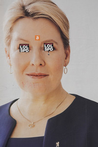 Wahlplakate zur Wiederholungswahl in Berlin