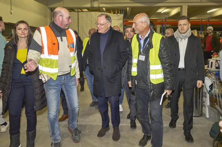 Spendensammelstelle für die Erdbebenopfer in Hannover