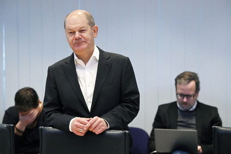 Fototermin mit Franziska Giffey nach der Abgeordnetenhauswahl in Berlin