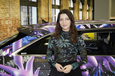 Kunstaktion von Uber zur Berlinale 2023 in Berlin