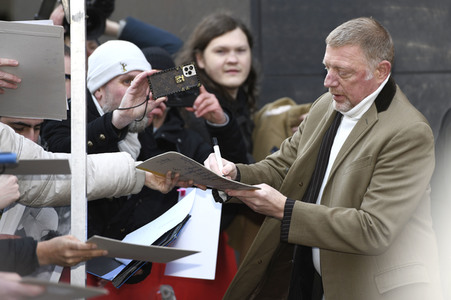 Boris Becker bei der Ankunft am Grand Hyatt Hotel, Berlinale 2023