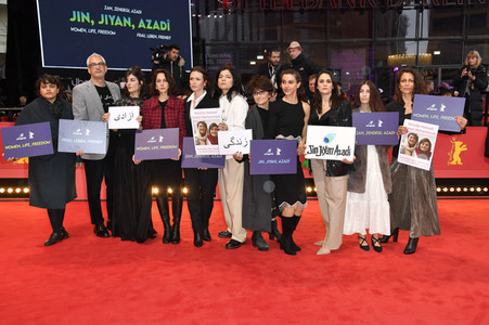 Demonstration der Solidarität mit den Menschen im Iran, Berlinale 2023