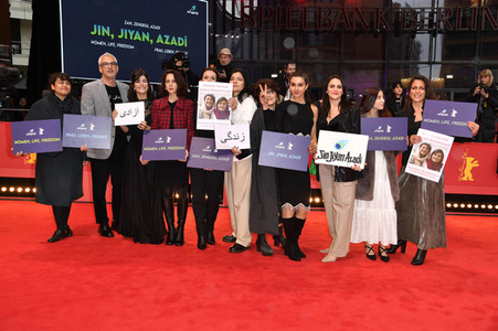 Demonstration der Solidarität mit den Menschen im Iran, Berlinale 2023