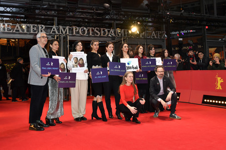 Demonstration der Solidarität mit den Menschen im Iran, Berlinale 2023