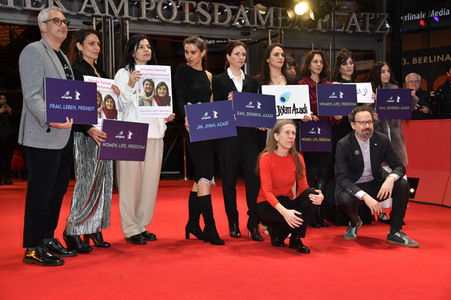 Demonstration der Solidarität mit den Menschen im Iran, Berlinale 2023