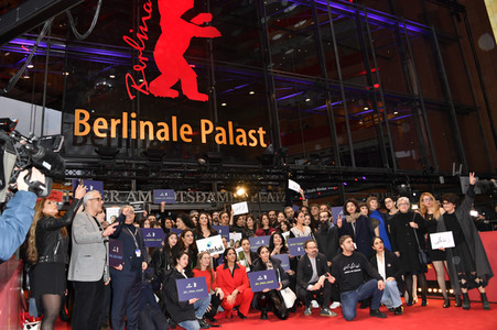 Demonstration der Solidarität mit den Menschen im Iran, Berlinale 2023