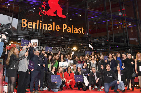 Demonstration der Solidarität mit den Menschen im Iran, Berlinale 2023