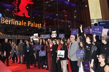 Demonstration der Solidarität mit den Menschen im Iran, Berlinale 2023