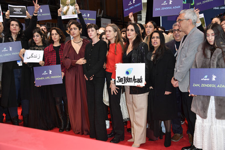 Demonstration der Solidarität mit den Menschen im Iran, Berlinale 2023