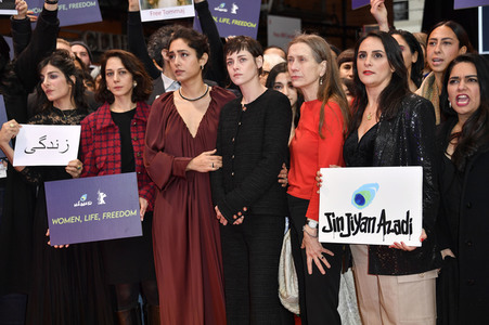Demonstration der Solidarität mit den Menschen im Iran, Berlinale 2023