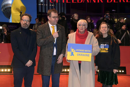 Demonstration der Solidarität mit der Ukraine, Berlinale 2023