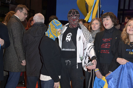 Demonstration der Solidarität mit der Ukraine, Berlinale 2023