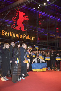 Demonstration der Solidarität mit der Ukraine, Berlinale 2023