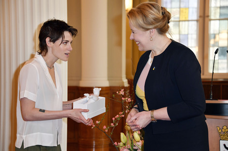 Einzeichnung der Jury in das Gästebuch von Berlin, Berlinale 2023