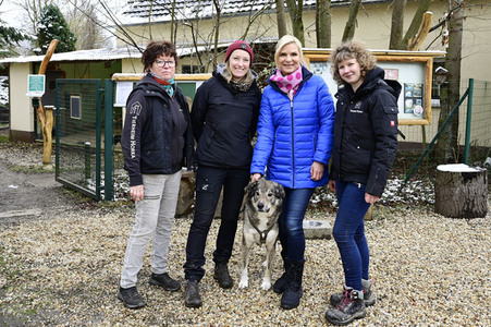 Uta Bresan bei Dreharbeiten in Horka