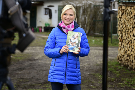 Uta Bresan bei Dreharbeiten in Horka