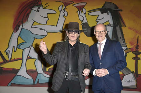 Ausstellungseröffnung in Anwesenheit von Udo Lindenberg im Bundesrat in Berlin