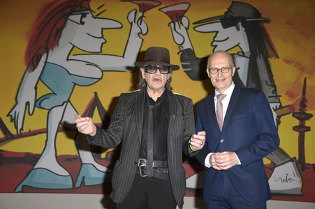 Ausstellungseröffnung in Anwesenheit von Udo Lindenberg im Bundesrat in Berlin