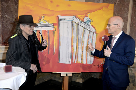 Ausstellungseröffnung in Anwesenheit von Udo Lindenberg im Bundesrat in Berlin