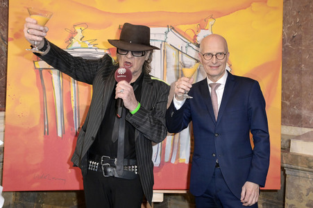 Ausstellungseröffnung in Anwesenheit von Udo Lindenberg im Bundesrat in Berlin