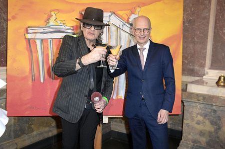 Ausstellungseröffnung in Anwesenheit von Udo Lindenberg im Bundesrat in Berlin