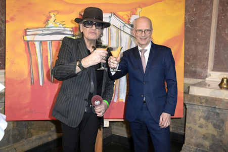 Ausstellungseröffnung in Anwesenheit von Udo Lindenberg im Bundesrat in Berlin