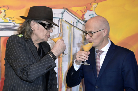Ausstellungseröffnung in Anwesenheit von Udo Lindenberg im Bundesrat in Berlin