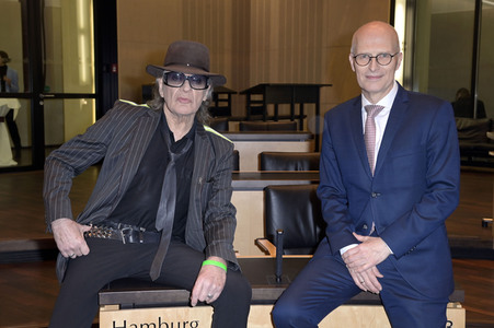 Ausstellungseröffnung in Anwesenheit von Udo Lindenberg im Bundesrat in Berlin