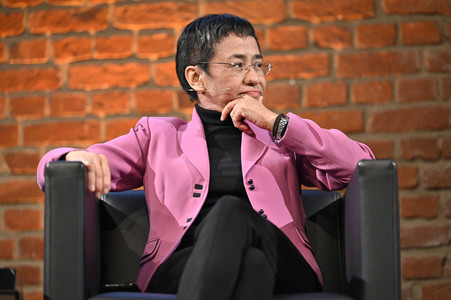 Maria Ressa und Bibiana Beglau auf der lit.Cologne 2023 in Köln