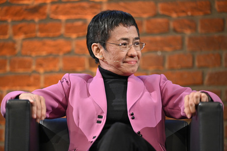 Maria Ressa und Bibiana Beglau auf der lit.Cologne 2023 in Köln