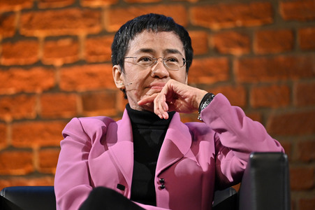 Maria Ressa und Bibiana Beglau auf der lit.Cologne 2023 in Köln