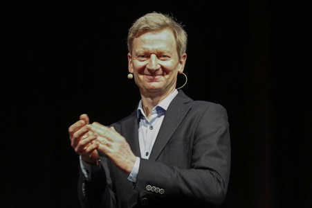 Annette Frier und Michael Kessler auf der lit.Cologne 2023 in Köln