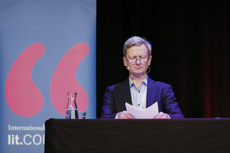 Annette Frier und Michael Kessler auf der lit.Cologne 2023 in Köln