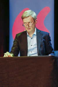 Annette Frier und Michael Kessler auf der lit.Cologne 2023 in Köln