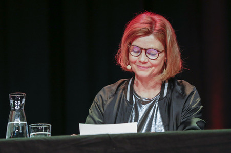 Annette Frier und Michael Kessler auf der lit.Cologne 2023 in Köln